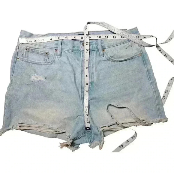 Calvin Klein Cut Off Jeans Booty Shorts Size 10/30 High Waist Denim 90s Beach - Picture 6 of 7